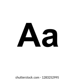 Fonts Icon on White Background for Graphic and Web Design,
Modern Simple Vector Sign.Internet Concept.Trendy Symbol for Website Design Web Button or Mobile App.