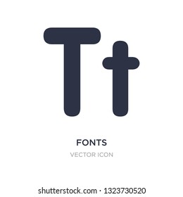 fonts icon on white background. Simple element illustration from UI concept. fonts sign icon symbol design.