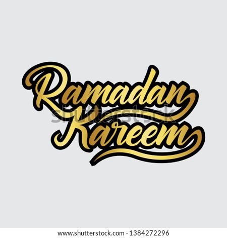 fonts Islamic Ramadan Kareem Template