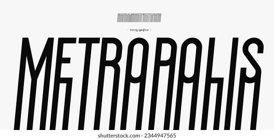 Fuentes estilo vectorial estilo moderno tipografía