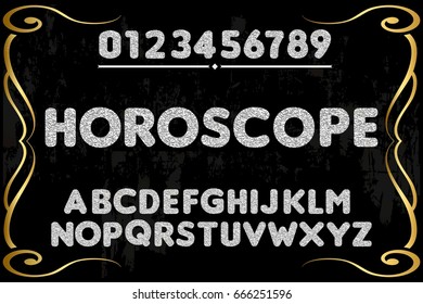  Font.script.typeface.vector.old style named horoscope