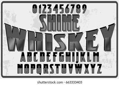  Font.script.typeface.vector.old style shine whiskey