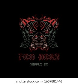 Foo Dogs Stock Vector