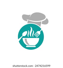 food abstract logo modern style