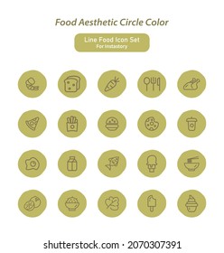 Food aesthetic circle color Restaurant