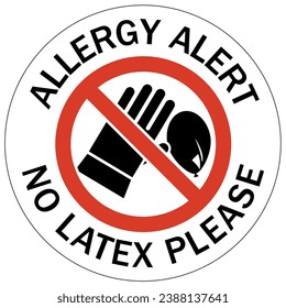 Food allergy warning sign and labels