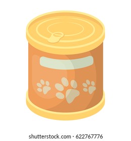 Food for animals.Pet shop single icon in cartoon style vector symbol stock illustration web.