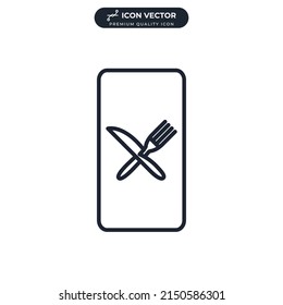 food app icon symbol template for graphic and web design collection logo vector illustration