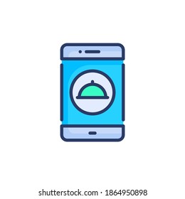Food App icon in vector. Logotype