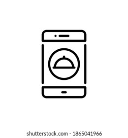 Food App icon in vector. Logotype