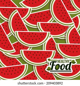 Food background design, vector illustration