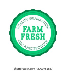 Food badge label vector icon symbol design illustration. Organic food badge farm fresh product health logo. Quality badg element menu banner cooking icon. Organic green shop drawn product label nature