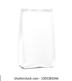 Food bag isolated on white background. Vector illustration. Can be use for template your design, presentation, promo, ad. Taking your 2D designs into 3D. EPS10.