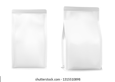 Food bag isolated on white background. Vector illustration. Can be use for template your design, presentation, promo, ad. Taking your 2D designs into 3D. EPS10.