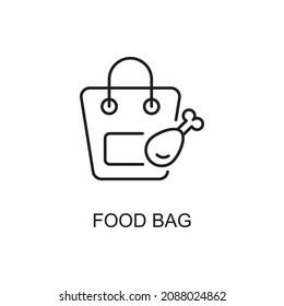 Food Bag Vector Line Icons für Ihre digitalen oder gedruckten Projekte.