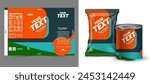 Food bag. vector package. Food pouch foil pack. 3d sachet for snack product mockup design. Chocolate Foil packet. Pillow bag for chips or cookie. Coffee bag, tea container