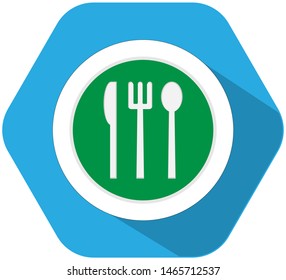 Food Bagde Flat Vector Abstract Design illustration
