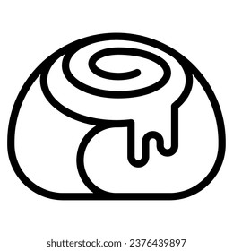 Food and bakery cinamon roll icon