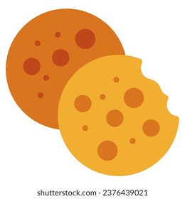 Food and bakery cookies icon