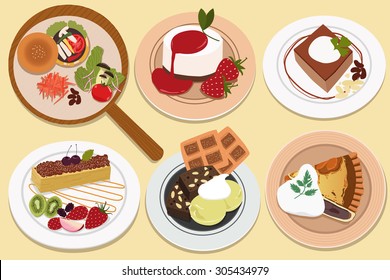 Food and bakery. Japanese style. Vector illustration