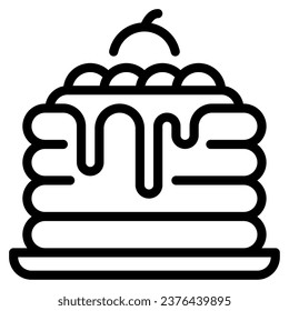 Food and bakery pancake icon