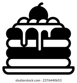 Food and bakery pancake icon