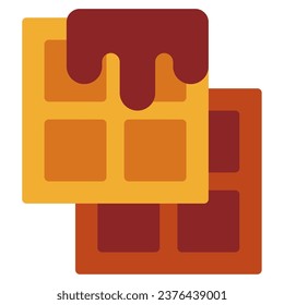 Food and bakery waffle icon