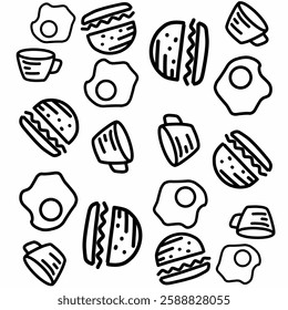 food banner background vector illustration