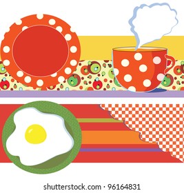 Food banners for cafe or restaurant