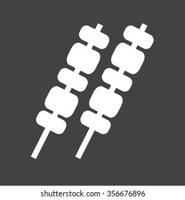 Food, barbeque, stick icon vector image. Can also be used for food iconset. Suitable for web apps, mobile apps and print media.