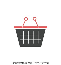 Food basket icons  symbol vector elements for infographic web