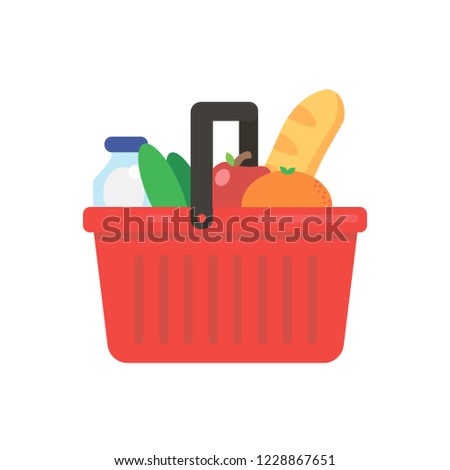 food basket. vector