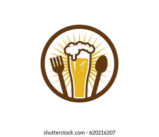 Food Beer Icon Logo Design Element