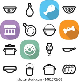 Food best vector icon set