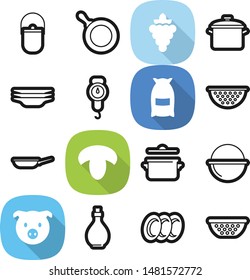Food best vector icon set