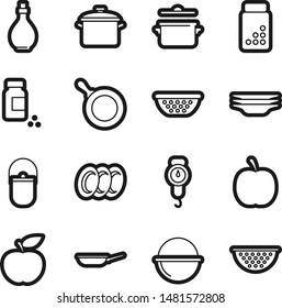 Food best vector icon set