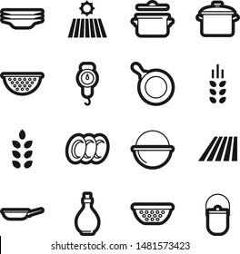 Food best vector icon set