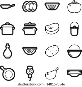 Food best vector icon set