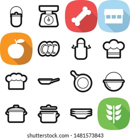 Food best vector icon set