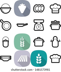 Food best vector icon set