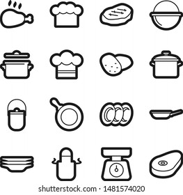 Food best vector icon set