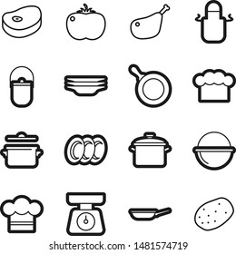 Food best vector icon set