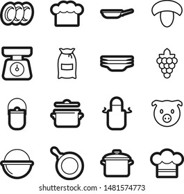 Food best vector icon set