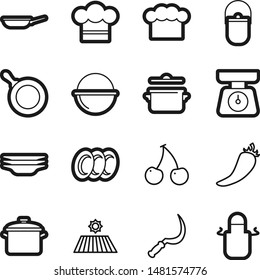Food best vector icon set