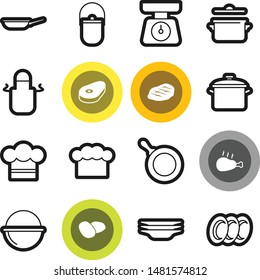 Food best vector icon set