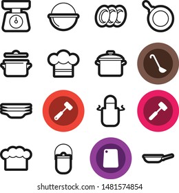 Food best vector icon set