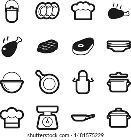 Food best vector icon set