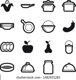 Food best vector icon set