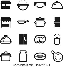 Food best vector icon set