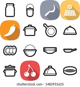 Food best vector icon set